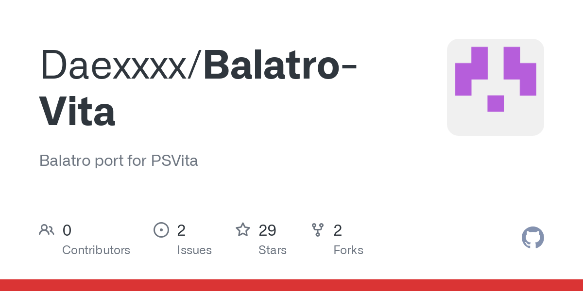 Balatro port for PSVita. Contribute to Daexxxx/Balatro-Vita development by creating an account on GitHub.